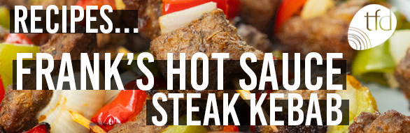 Franks Hot Sauce Steak Kebabs